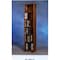 Wood Shed Solid Oak 6 Row Dowel DVD Cabinet Tower 615-12 - alternate 1